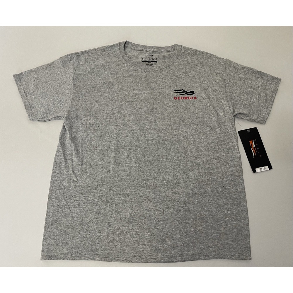 NWT Sitka Georgia Fallen Shed Crewneck Tee Gray Size L